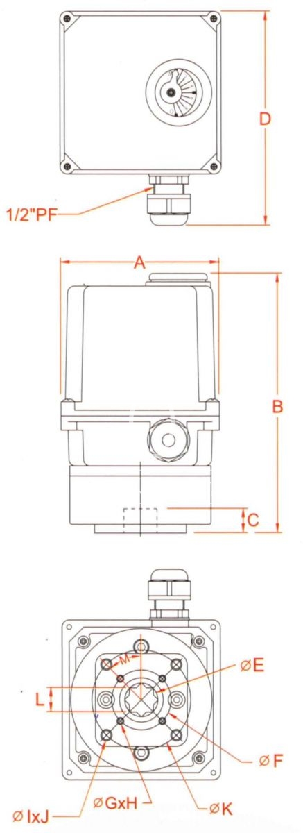 UM-2 Direct Mount Series drawing