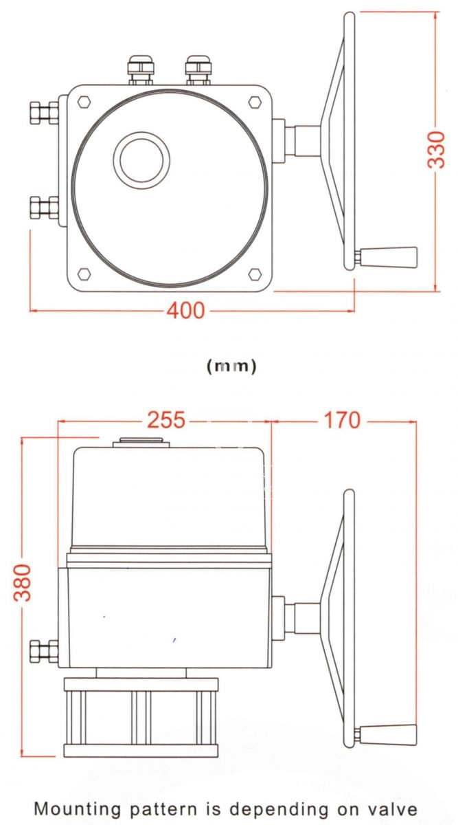 UM-8 Series with Mounting Kits drawing